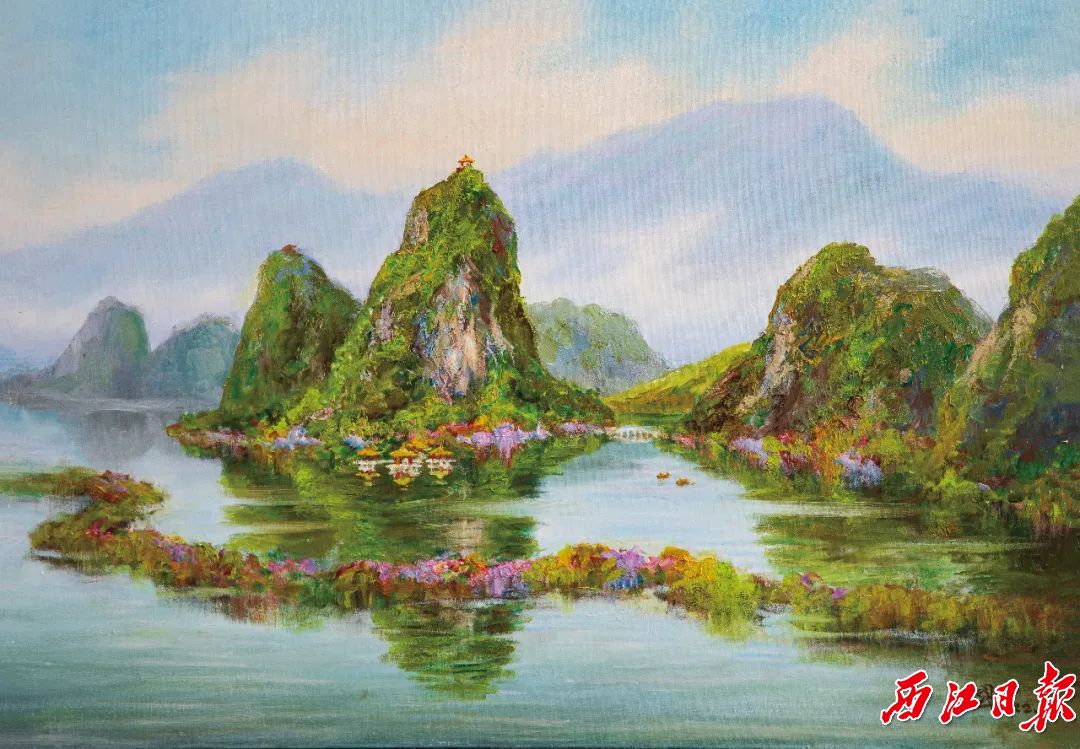 《七星拔地起》(油画) 罗国贤.jpg